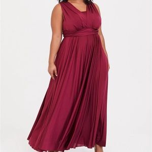 special occasion knit convertible maxi dress